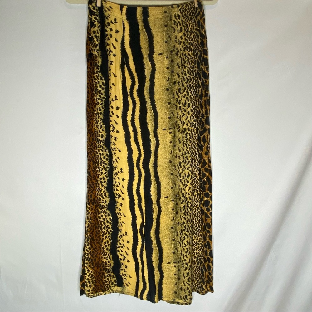 Retro Animal Print Skirt